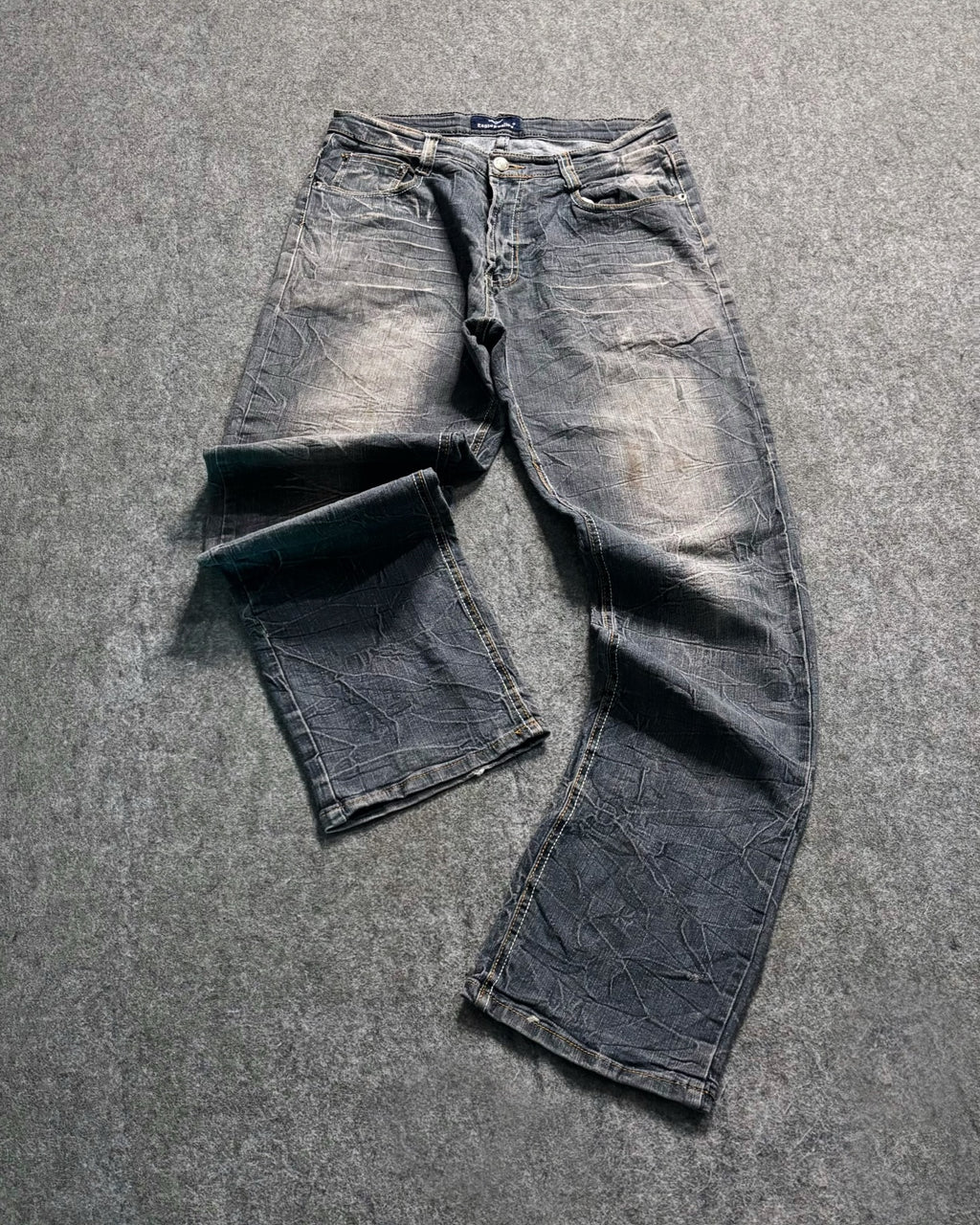 (RARE)Y2k ACID EMBRODIERY PREMIUM DENIM 🔥 PREMIUM QUALITY