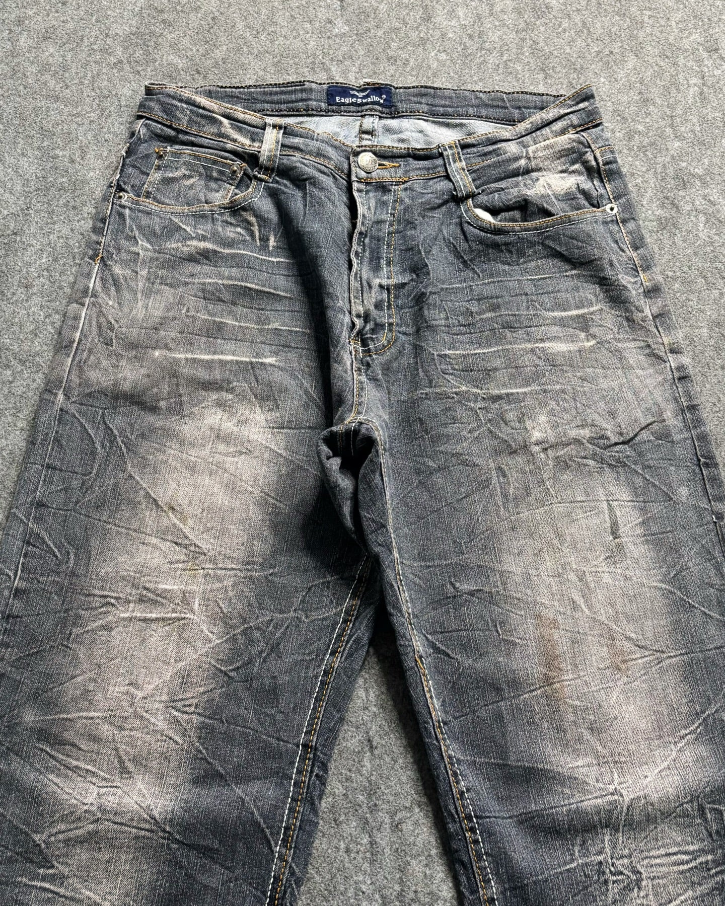 (RARE)Y2k ACID EMBRODIERY PREMIUM DENIM 🔥 PREMIUM QUALITY