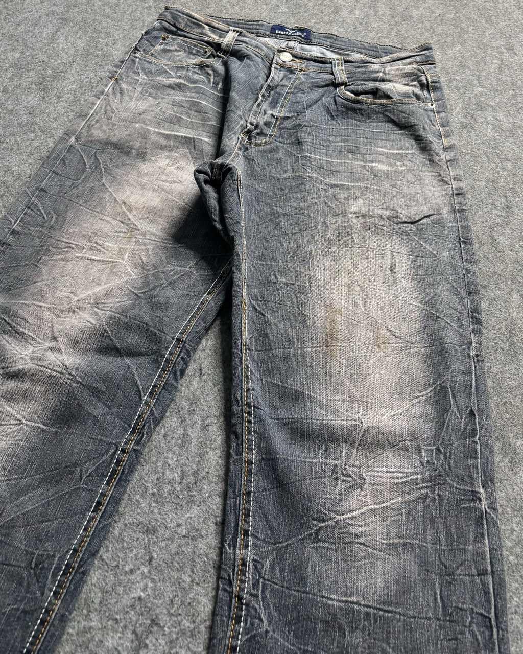 (RARE)Y2k ACID EMBRODIERY PREMIUM DENIM 🔥 PREMIUM QUALITY