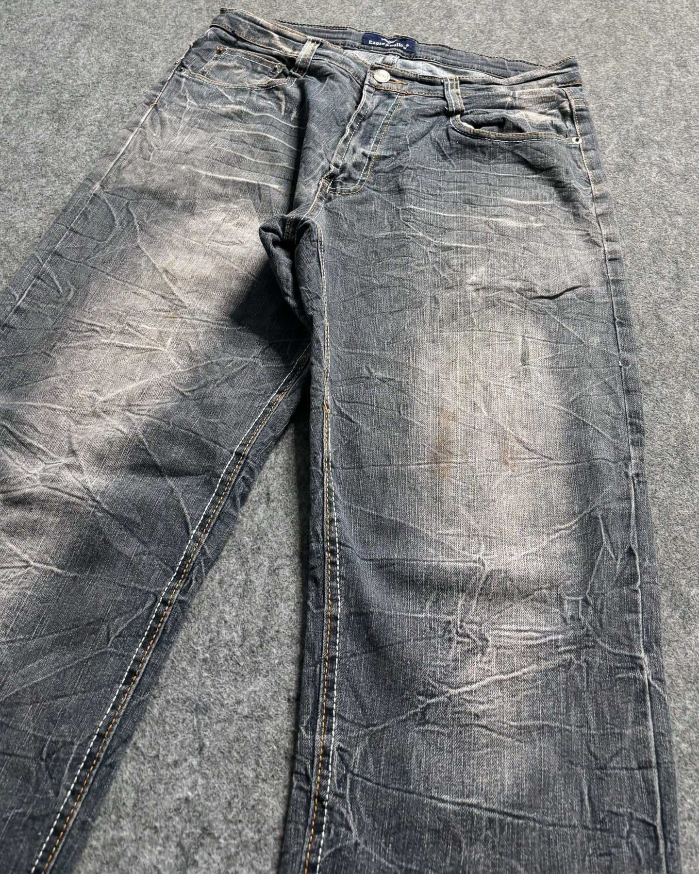 (RARE)Y2k ACID EMBRODIERY PREMIUM DENIM 🔥 PREMIUM QUALITY